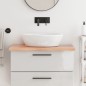 vidaXL Encimera baño madera maciza tratada marrón claro 80x60x(2-4) cm vidaXL Encimera baño madera maciza tratada marrón claro 80x60x(2-4) cm