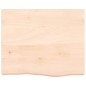 vidaXL Encimera de baño madera maciza sin tratar 60x50x(2-6) cm vidaXL Encimera de baño madera maciza sin tratar 60x50x(2-6) cm