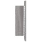 vidaXL Armario de baño con espejo LED madera gris Sonoma 40x12x45 cm
