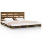 vidaXL Estructura de cama madera maciza de pino marrón miel 150x200 cm