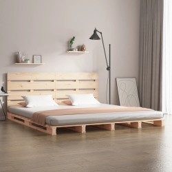 vidaXL Estructura de cama madera maciza de pino 150x200 cm