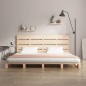 vidaXL Estructura de cama madera maciza de pino 150x200 cm vidaXL Estructura de cama madera maciza de pino 150x200 cm