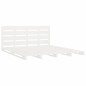 vidaXL Estructura de cama madera maciza de pino blanco 135x190 cm vidaXL Estructura de cama madera maciza de pino blanco 135x190 cm