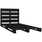 vidaXL Estructura de cama madera maciza pino negro 75x190 cm vidaXL Estructura de cama madera maciza pino negro 75x190 cm