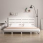 vidaXL Estructura de cama madera maciza de pino blanco 120x200 cm vidaXL Estructura de cama madera maciza de pino blanco 120x200 cm
