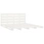 vidaXL Estructura de cama madera maciza de pino blanco 120x200 cm vidaXL Estructura de cama madera maciza de pino blanco 120x200 cm