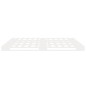 vidaXL Estructura de cama madera maciza de pino blanco 120x200 cm vidaXL Estructura de cama madera maciza de pino blanco 120x200 cm