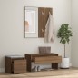 vidaXL Set de muebles de recibidor madera contrachapada roble marrón vidaXL Set de muebles de recibidor madera contrachapada roble marrón