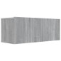 vidaXL Set de muebles para TV 3 pzas madera contrachapada gris Sonoma vidaXL Set de muebles para TV 3 pzas madera contrachapada gris Sonoma