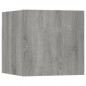 vidaXL Set de muebles para TV 3 pzas madera contrachapada gris Sonoma vidaXL Set de muebles para TV 3 pzas madera contrachapada gris Sonoma