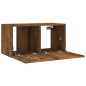 vidaXL Set de muebles de TV 4 pzas madera contrachapada roble ahumado vidaXL Set de muebles de TV 4 pzas madera contrachapada roble ahumado