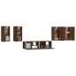 vidaXL Set de muebles para TV 6 pzas madera contrachapada roble marrón