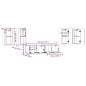vidaXL Set de muebles para TV 6 pzas madera contrachapada roble marrón