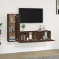 vidaXL Set de muebles para TV 3 pzas madera contrachapada roble marrón