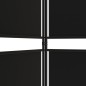 vidaXL Biombo divisor de 5 paneles de tela negro 250x220 cm vidaXL Biombo divisor de 5 paneles de tela negro 250x220 cm