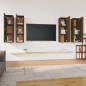 vidaXL Mueble TV 4 uds madera contrachapada marrón roble 30,5x30x110cm vidaXL Mueble TV 4 uds madera contrachapada marrón roble 30,5x30x110cm