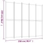 vidaXL Biombo divisor de 5 paneles de tela negro 250x220 cm vidaXL Biombo divisor de 5 paneles de tela negro 250x220 cm