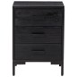 vidaXL Mesitas de noche 2 uds madera maciza de pino negro 40x30x55 cm vidaXL Mesitas de noche 2 uds madera maciza de pino negro 40x30x55 cm