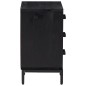 vidaXL Mesitas de noche 2 uds madera maciza de pino negro 40x30x55 cm vidaXL Mesitas de noche 2 uds madera maciza de pino negro 40x30x55 cm