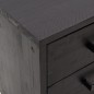 vidaXL Mesitas de noche 2 uds madera maciza de pino negro 40x30x55 cm vidaXL Mesitas de noche 2 uds madera maciza de pino negro 40x30x55 cm