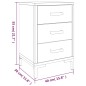 vidaXL Mesitas de noche 2 uds madera maciza de pino negro 40x30x55 cm vidaXL Mesitas de noche 2 uds madera maciza de pino negro 40x30x55 cm
