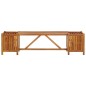 vidaXL Banco jardín con 2 maceteros madera maciza acacia 150x30x40 cm vidaXL Banco jardín con 2 maceteros madera maciza acacia 150x30x40 cm