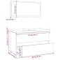 vidaXL Set de muebles de baño madera contrachapada color roble ahumado vidaXL Set de muebles de baño madera contrachapada color roble ahumado