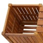 vidaXL Banco jardín con 2 maceteros madera maciza acacia 150x30x40 cm vidaXL Banco jardín con 2 maceteros madera maciza acacia 150x30x40 cm