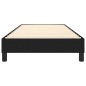 vidaXL Estructura de cama box spring tela negro 80x200 cm