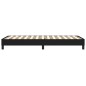 vidaXL Estructura de cama box spring tela negro 80x200 cm