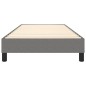 vidaXL Estructura de cama box spring tela gris oscuro 90x200 cm