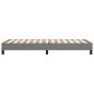 vidaXL Estructura de cama box spring tela gris oscuro 90x200 cm