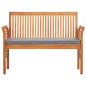 vidaXL Set comedor de jardín 3 pzas y cojines madera maciza de acacia vidaXL Set comedor de jardín 3 pzas y cojines madera maciza de acacia