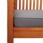 vidaXL Set comedor de jardín 3 pzas y cojines madera maciza de acacia vidaXL Set comedor de jardín 3 pzas y cojines madera maciza de acacia
