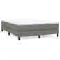 vidaXL Estructura de cama box spring tela gris oscuro 140x190 cm vidaXL Estructura de cama box spring tela gris oscuro 140x190 cm