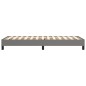 vidaXL Estructura de cama box spring tela gris oscuro 100x200 cm