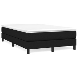 vidaXL Estructura de cama box spring tela negro 120x200 cm