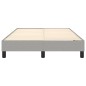 vidaXL Estructura de cama box spring tela gris claro 120x200 cm vidaXL Estructura de cama box spring tela gris claro 120x200 cm