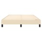 vidaXL Estructura de cama box spring tela color crema 140x200 cm vidaXL Estructura de cama box spring tela color crema 140x200 cm