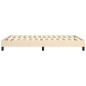 vidaXL Estructura de cama box spring tela color crema 140x200 cm vidaXL Estructura de cama box spring tela color crema 140x200 cm
