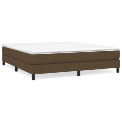 vidaXL Estructura de cama box spring tela marrón 180x200 cm
