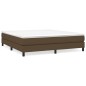 vidaXL Estructura de cama box spring tela marrón 180x200 cm