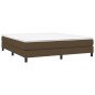 vidaXL Estructura de cama box spring tela marrón 180x200 cm