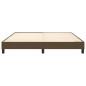 vidaXL Estructura de cama box spring tela marrón 180x200 cm