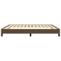 vidaXL Estructura de cama box spring tela marrón 180x200 cm
