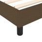 vidaXL Estructura de cama box spring tela marrón 180x200 cm