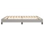 vidaXL Estructura de cama box spring tela gris claro 200x200 cm