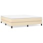 vidaXL Estructura de cama box spring tela color crema 180x200 cm vidaXL Estructura de cama box spring tela color crema 180x200 cm