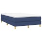 vidaXL Estructura de cama box spring tela azul 120x200 cm vidaXL Estructura de cama box spring tela azul 120x200 cm