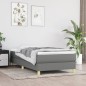 vidaXL Estructura de cama box spring tela gris oscuro 90x190 cm vidaXL Estructura de cama box spring tela gris oscuro 90x190 cm
